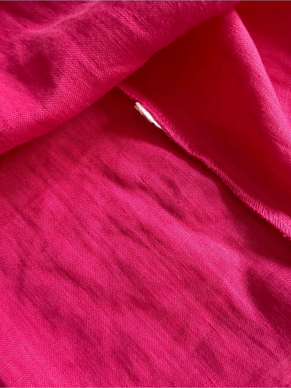 Boden 100% Linen Hot Pink Puff Short Sleeve Mini Dress 14 Long - Picture 14 of 17